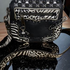 🎲Rare🎲Marc Jacob’ Mashup Animal Print Saddle Bag.